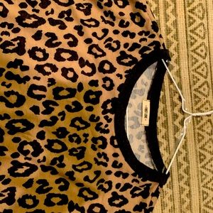 Never worn- cute leopard sweater(dress)